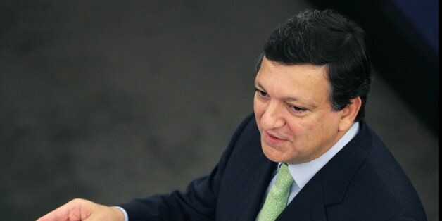European Commission President Jose Manuel Barroso addresses the European Parliament in Strasbourg October 25, 2005.