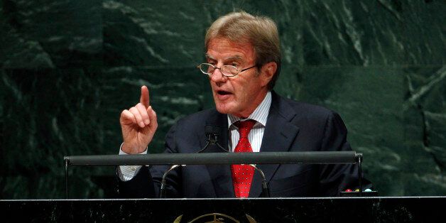 France's Foreign Minister Bernard Kouchner addresses the 65th session of the United Nations General Assembly at the U.N. headquarters in New York September 27, 2010. REUTERS/Jessica Rinaldi (UNITED STATES - Tags: POLITICS)