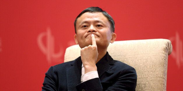 Founder and Executive Chairman of Alibaba Group Jack Ma meets Facebook founder and CEO Mark Zuckerberg (not pictured), at the China Development Forum in Beijing, China, March 19, 2016. REUTERS/Shu Zhang/File Photo