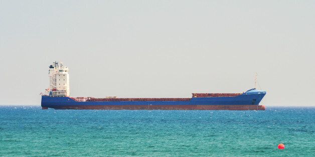 Ship tanker in the Mediterranean Sea. Limassol. Cyprus