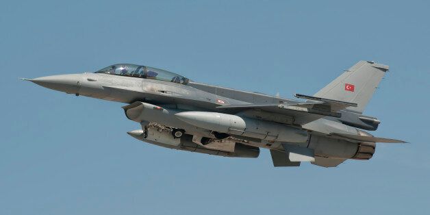 Turkish Air Force F-16 during Exercise Anatolian Eagle in Spain.