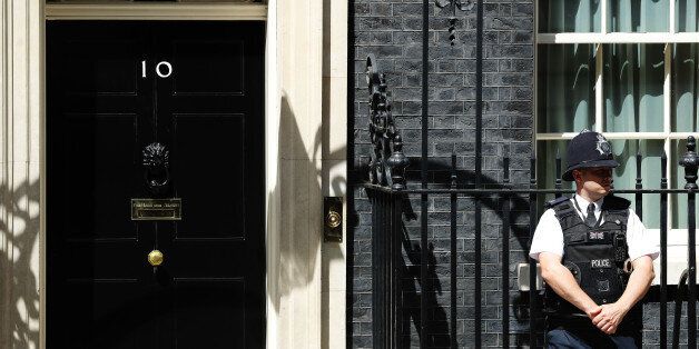 LONDON, ENGLAND - JUNE 27: A general view of 10 Downing Street following a cabinet meeting on June 27, 2016 in London, England. British Prime Minister David Cameron chaired an emergency Cabinet meeting this morning, after Britain voted to leave the European Union. Chancellor George Osborne spoke at a press conference ahead of the start of financial trading and outlining how the Government will 'protect the national interest' after the UK voted to leave the EU. (Photo by Dan Kitwood/Getty Images)