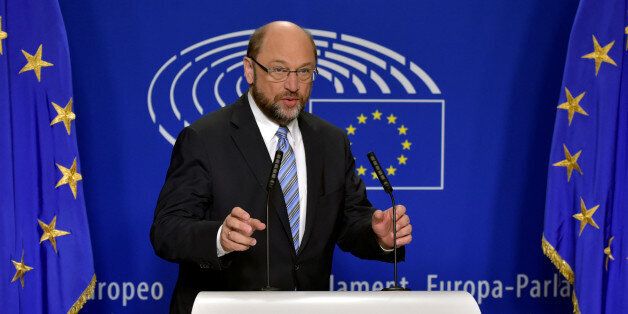 European Parliament President Martin Schulz gives a statement after the conference of Presidents at the European Parliament in Brussels, Belgium, June 24, 2016. REUTERS/Eric Vidal