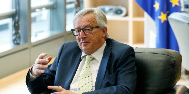 European Commission President Jean-Claude Juncker speaks during a meeting at EU headquarters in Brussels on Friday, June 24, 2016. Top European Union officials were hunkering down in Brussels Friday to try to work out what to do next after the shock decision by British voters to leave the 28-nation bloc. (Francois Lenoir, Pool photo via AP)