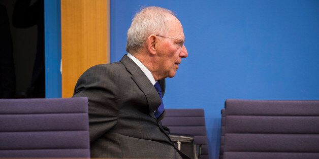 German finance minister Wolfgang Schaeuble arrives for a press conference on the 2017's budget in Berlin on March 23, 2016. / AFP / ODD ANDERSEN (Photo credit should read ODD ANDERSEN/AFP/Getty Images)