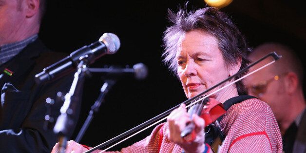 NEW YORK, NEW YORK - MARCH 30: Laurie Anderson performs with Holy Holy during the Live Rehearsal for The Music of David Bowie show at City Winery on March 30, 2016 in New York City. (Photo by Al Pereira/Getty Images)
