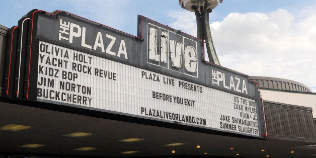 ORLANDO, FLORIDA - JUNE 11: A view of the Plaza Live on June 11, 2016 in Orlando, Florida.Christina Grimmie passed away following a shooting after her Orlando Concert. (Photo by Gerardo Mora/Getty Images)