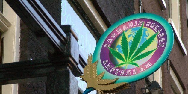 (GERMANY OUT) Niederlande, Amsterdam: Informationsstelle und Coffee Shop Cannabis College (Photo by JOKER/Hartwig Lohmeyer/ullstein bild via Getty Images)