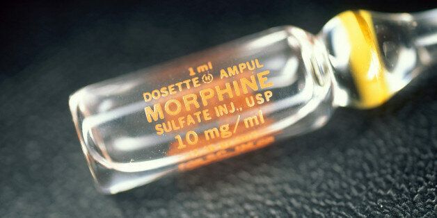 Morphine vial.