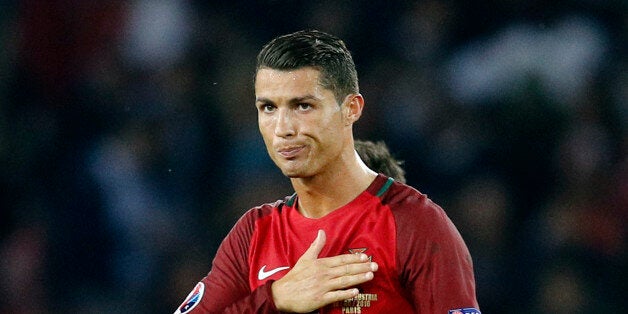 Football Soccer - Portugal v Austria - EURO 2016 - Group F - Parc des Princes, Paris, France - 18/6/16Portugal's Cristiano Ronaldo reacts at the end of the gameREUTERS/Darren StaplesLivepic