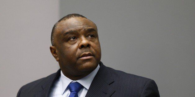 Former Congolese vice-president Jean-Pierre Bemba sits in the courtroom of the International Criminal Court (ICC) in The Hague on June 21, 2016. The ICC sentenced Jean-Pierre Bemba to 18 years in jail. / AFP / POOL / Michael Kooren (Photo credit should read MICHAEL KOOREN/AFP/Getty Images)