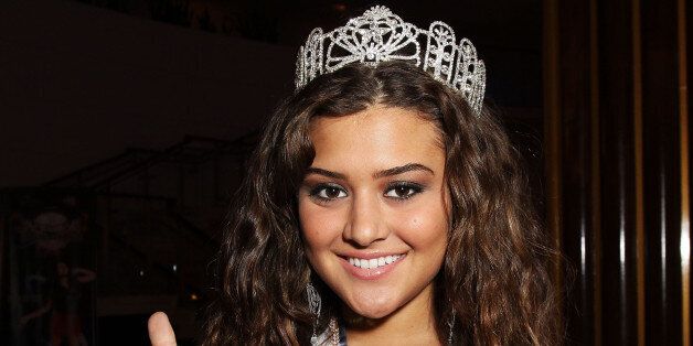 MIAMI BEACH, FL - FEBRUARY 03: Miss Pennsylvania's Outstanding Teen 2010 Elena LaQuatra attends the Allstate 'X the TXT' Event at the Jordin Sparks Experience at The Eden Roc Renaissance Hotel on February 3, 2010 in Miami Beach, Florida. (Photo by John Parra/Getty Images for Allstate)
