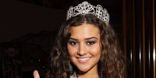 MIAMI BEACH, FL - FEBRUARY 03: Miss Pennsylvania's Outstanding Teen 2010 Elena LaQuatra attends the Allstate 'X the TXT' Event at the Jordin Sparks Experience at The Eden Roc Renaissance Hotel on February 3, 2010 in Miami Beach, Florida. (Photo by John Parra/Getty Images for Allstate)