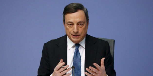 European Central Bank (ECB) President Mario Draghi addresses a news conference at the ECB headquarters in Frankfurt, Germany, in this March 10, 2016 file photo. REUTERS/Kai Pfaffenbach/Files GLOBAL BUSINESS WEEK AHEAD PACKAGE - SEARCH