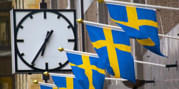 Europe, Scandinavia, Sweden, Gothenburg, Swedish Flags