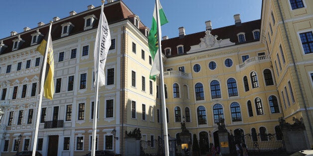 DRESDEN, GERMANY - JUNE 06: The Hotel Taschenbergpalais Kempinski Dresden stands on June 6, 2016 in Dresden, Germany. The Taschenbergpalais is scheduled to be the venue for the June 9-12 Bilderberg Group conference, which brings together prominent global players from politics, finance, defense, industry, academics and media for four days of private meetings. (Photo by Sean Gallup/Getty Images)