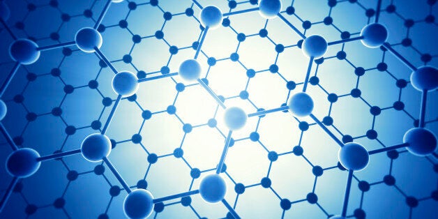 Graphene atomic structure, computer illustration.