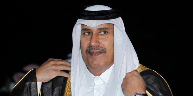 Qatar's Prime Minister Sheikh Hamad bin Jassim bin Jaber al-Thani arrives for a Gulf Cooperation Council (GCC) meeting in Riyadh April 3, 2011. REUTERS/Fahad Shadeed (SAUDI ARABIA - Tags: POLITICS)