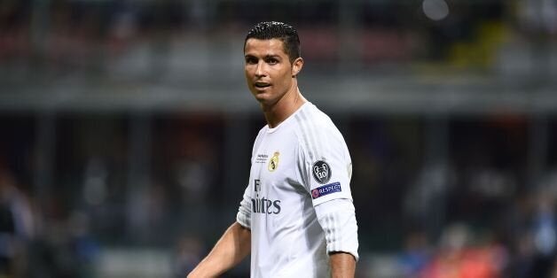 Real Madrid's Portuguese forward Cristiano Ronaldo looks on during the UEFA Champions League final football match between Real Madrid and Atletico Madrid at San Siro Stadium in Milan, on May 28, 2016. / AFP / FILIPPO MONTEFORTE (Photo credit should read FILIPPO MONTEFORTE/AFP/Getty Images)