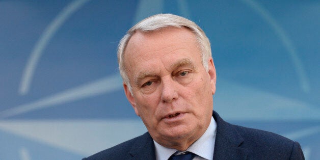 French Foreign Affairs Minister Jean-Marc Ayrault gives a joint press during a foreign affairs ministers meeting at the NATO headquarters in Brussels on May 19, 2016.NATO foreign ministers met to finalise the alliance's biggest military build-up since the end of the Cold War to counter what they see as a more aggressive and unpredictable Russia. At a Warsaw summit in July, NATO leaders will sign-off on the revamp which puts more troops into east European member states as part of a 'deter and dialogue' strategy, meant to reassure allies they will not be left in the lurch in any repeat of the Ukraine crisis. / AFP / JOHN THYS (Photo credit should read JOHN THYS/AFP/Getty Images)