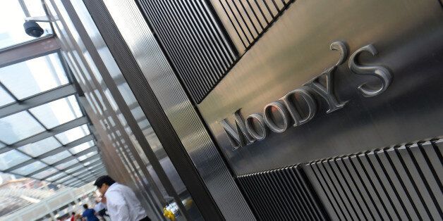 NEW YORK, UNITED STATES - MAY 21: Moody's, leading international credit rating institution, is seen on the photo in New York, United States on 21 May, 2014. Leading financial institutions of country are present at Wall Street and they are regarded as not only USA's crucial economic points but also heart of the world economy. They dominate the economic situation of country with their decisions and statement of numbers. (Photo by Cem Ozdel/Anadolu Agency/Getty Images)