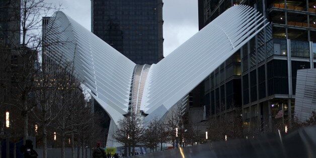 The Oculus structure of the World Trade Center Transportation Hub is pictured as people visit the World Trade Center site, formerly known as
