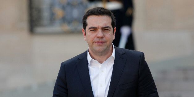 Greece's Prime Minister Alexis Tsipras leaves a meeting with European political leaders, at the Elysee Palace, in Paris, Saturday, March 12, 2016. Several European leaders are meeting in Paris to discuss ways of strengthening Europeâs stance on migration and boosting spotty growth. (AP Photo/Thibault Camus)