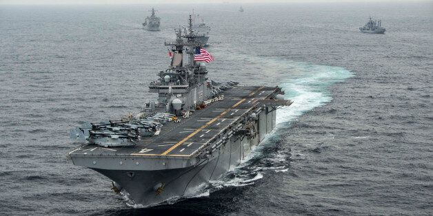 The amphibious assault ship USS Boxer transits the East Sea during Exercise Ssang Yong 2016 March 8, 2016. Ssang Yong 16 is a biennial combined amphibious exercise conducted by forward-deployed U.S. forces with the Republic of Korea Navy and Marine Corps, Australian Army and Royal New Zealand Army Forces. Picture taken March 8, 2016. REUTERS/U.S. Navy/Mass Communication Specialist Seaman Craig Z. Rodarte/Handout via Reuters THIS IMAGE HAS BEEN SUPPLIED BY A THIRD PARTY. IT IS DISTRIBUTED, EXACTLY AS RECEIVED BY REUTERS, AS A SERVICE TO CLIENTS. FOR EDITORIAL USE ONLY. NOT FOR SALE FOR MARKETING OR ADVERTISING CAMPAIGNS