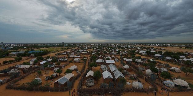 An overview of the part of the eastern sector of the IFO-2 camp in the sprawling Dadaab refugee camp, north of the Kenyan capital Nairobi seen on April 28, 2015. AFP PHOTO/Tony KARUMBA (Photo credit should read TONY KARUMBA/AFP/Getty Images)