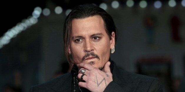 Actor Johnny Depp arrives for the British premiere of the film