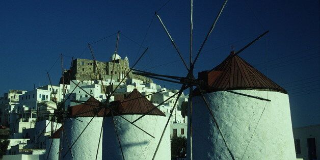 (GERMANY OUT) WindmÃ¼hle in Astypalaia- 1994 (Photo by Puyales/ullstein bild via Getty Images)