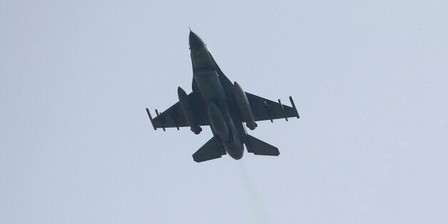 A Turkish F-16 fighter jet takes off from Incirlik airbase in the southern city of Adana, Turkey, July 27, 2015. Turkey attacked Kurdish insurgent camps in Iraq for a second night on Sunday, security sources said, in a campaign that could end its peace process with the Kurdistan Workers Party (PKK). REUTERS/Murad Sezer