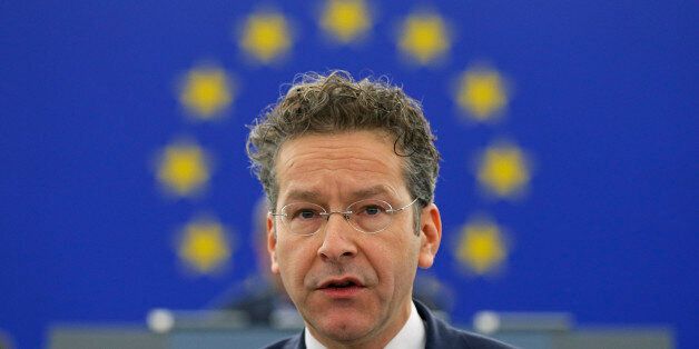 Dutch Finance Minister and Eurogroup President Jeroen Dijsselbloem addresses the European Parliament during a debate on the future of the Economic and Monetary Union in Strasbourg, France, December 15, 2015. REUTERS/Vincent Kessler