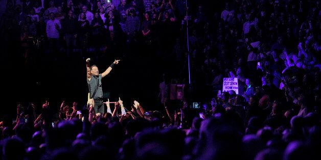 DENVER, CO - MARCH 31: Bruce Springsteen of Bruce Springsteen and the E Street Band perform at the Pepsi Center in Denver, Colorado on March 31, 2016. (Photo by Seth McConnell/The Denver Post via Getty Images)