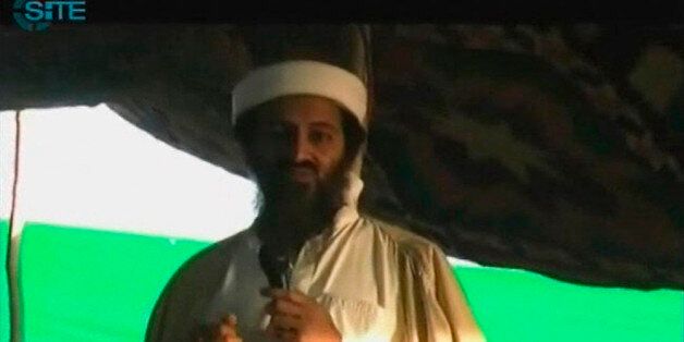 A previously unreleased video of slain former Al-Qaeda chief Osama bin Laden is seen in this still image taken from a video released on September 12, 2011. Al-Qaeda has released a video marking the 10th anniversary of the Sept. 11 attacks featuring purported audio remarks by new leader Egyptian Ayman al-Zawahri and previously unreleased video of bin Laden. REUTERS/SITE Monitoring Service via Reuters TV (CIVIL UNREST TPX IMAGES OF THE DAY) FOR EDITORIAL USE ONLY. NOT FOR SALE FOR MARKETING OR ADVERTISING CAMPAIGNS. THIS IMAGE HAS BEEN SUPPLIED BY A THIRD PARTY. IT IS DISTRIBUTED, EXACTLY AS RECEIVED BY REUTERS, AS A SERVICE TO CLIENTS