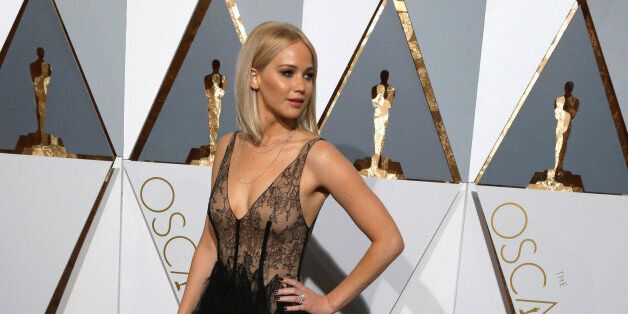 Jennifer Lawrence, nominated for Best Actress for her role in