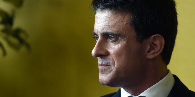 French Prime minister Manuel Valls looks on during the 3rd Interministerial committee in the Equality and in the Citizenship on April 13, 2016 in Vaulx-en-Velin near Lyon, southeastern France. / AFP / PHILIPPE DESMAZES (Photo credit should read PHILIPPE DESMAZES/AFP/Getty Images)