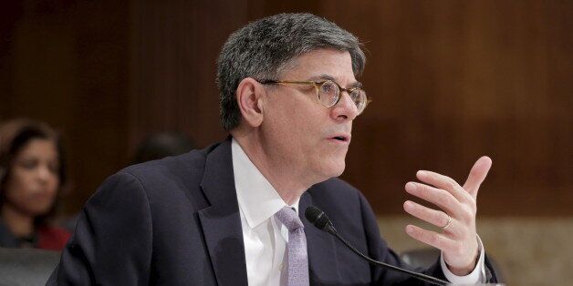 Treasury Secretary Jack Lew testifies at a Senate Appropriations Subcommittee hearing on the FY2017 budget for the Treasury Department on Capitol Hill in Washington March 8, 2016. REUTERS/Joshua Roberts