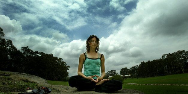 (AUSTRALIA & NEW ZEALAND OUT) Macquarie University masters student Madeline Raison has incorporated mediation, exercise, yoga and a healthy diet into her lifestyle to combat stress, 12 January 2006. SHD Health Picture by ANTHONY JOHNSON (Photo by Fairfax Media via Getty Images)
