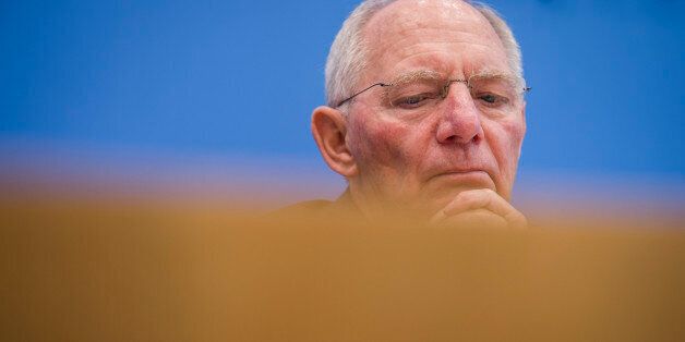 German finance minister Wolfgang Schaeuble speaks during a press conference on the 2017's budget in Berlin on March 23, 2016. / AFP / ODD ANDERSEN (Photo credit should read ODD ANDERSEN/AFP/Getty Images)