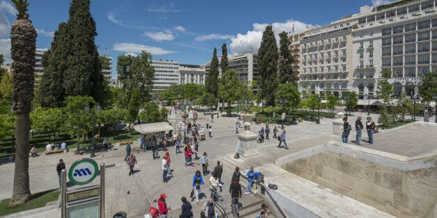Syntagma Square,is a town square located in central Athens, Greece.