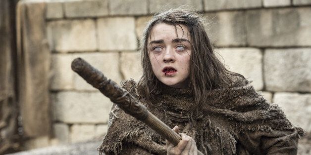 This image released by HBO shows Maisie Williams as Arya Stark in a scene from,