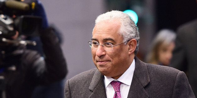 Portuguese Prime Minister Antonio Costa arrives for an European Council leaders' meeting in Brussels, February 18, 2016. EU leaders head into a make-or-break summit sharply divided over difficult compromises needed to avoid Britain becoming the first country to crash out of the bloc. / AFP / EMMANUEL DUNAND (Photo credit should read EMMANUEL DUNAND/AFP/Getty Images)