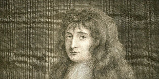 Engraving of Sir Isaac Newton by Burnet Reading, after a painting by Sir Peter Lely, 1799. Portrait depicts Isaac Newton at the time he was granted a degree at Trinity College in 1677. (Illustration by GraphicaArtis/Getty Images)