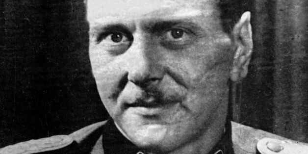 Otto Skorzeny, German officer of the armed SS and of the security service, who led the exploit of the liberation of the Italian leader Il Duce, is seen in this undated photo. (AP Photo/- undated -)