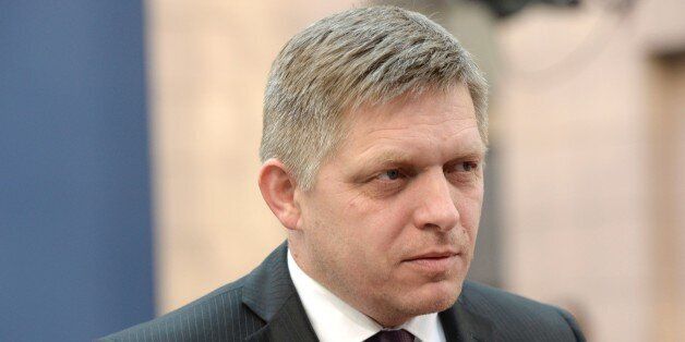 Slovakia's Prime minister Robert Fico arrives for the European Union summit in Brussels on March 17, 2016, where 28 EU leaders will discuss the ongoing refugee crisis. AFP PHOTO / THIERRY CHARLIER / AFP / THIERRY CHARLIER (Photo credit should read THIERRY CHARLIER/AFP/Getty Images)