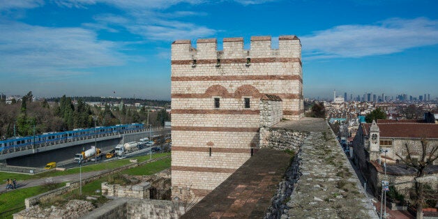 The Walls of Istanbul are a series of stone walls that have surrounded and protected the city of Constantinople ( Byzantine period) since its founding as the capital of the Eastern Roman Empire by Constantine the Great.As the city grew, the famous double line of the Theodosian Walls was built in the 5th century.The walls were largely maintained intact during most of the Ottoman period.