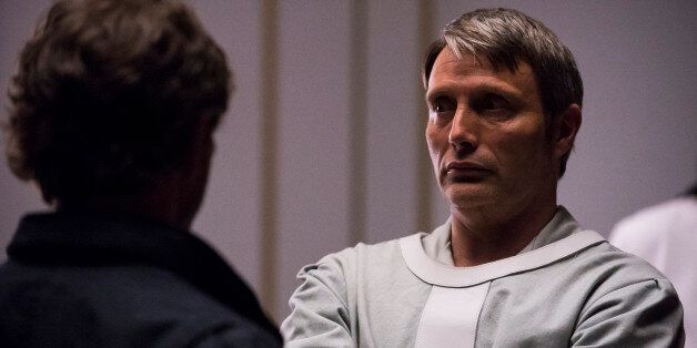 HANNIBAL -- 'The Wrath of the Lamb' Episode 313 -- Pictured: Mads Mikkelsen as Hannibal Lecter -- (Photo by: Brooke Palmer/NBC/NBCU Photo Bank via Getty Images)