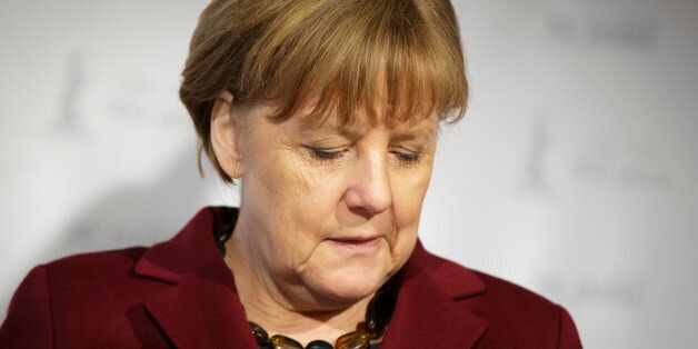 LEUNA, GERMANY - MARCH 03, 2016: German Chancellor Angela Merkel on March 03, 2016 in Leuna, Germany. (Photo by Thomas Trutschel/Photothek via Getty Images)***Local Caption*** Angela Merkel