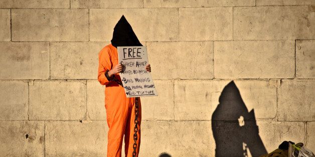 A protest against Guantanamo Bay.